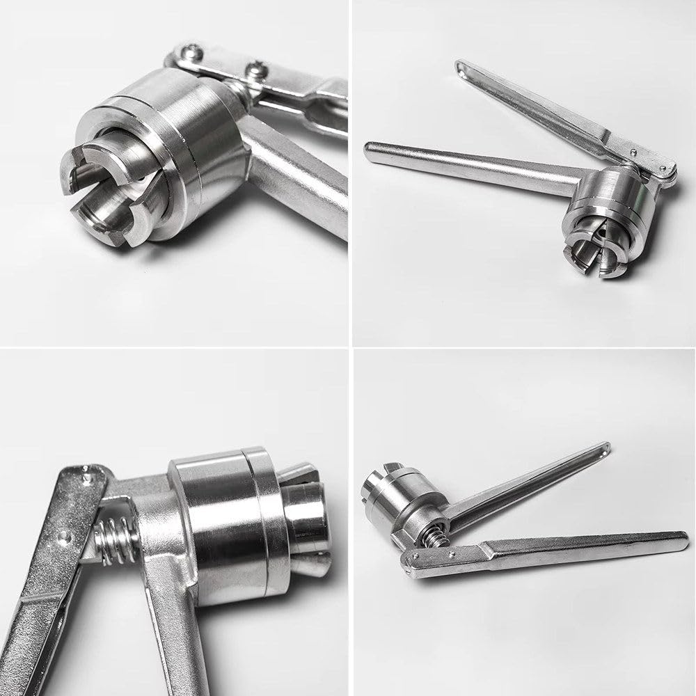 MáQuina De Sellado Manual para Viales De 13, 15 Y 20 Mm, MáQuina De Tapado, Selladora, Prensadora De Acero Inoxidable, Prensadora Manual para Viales, Prensadora De Tapas, Tapado Manual 13mmB