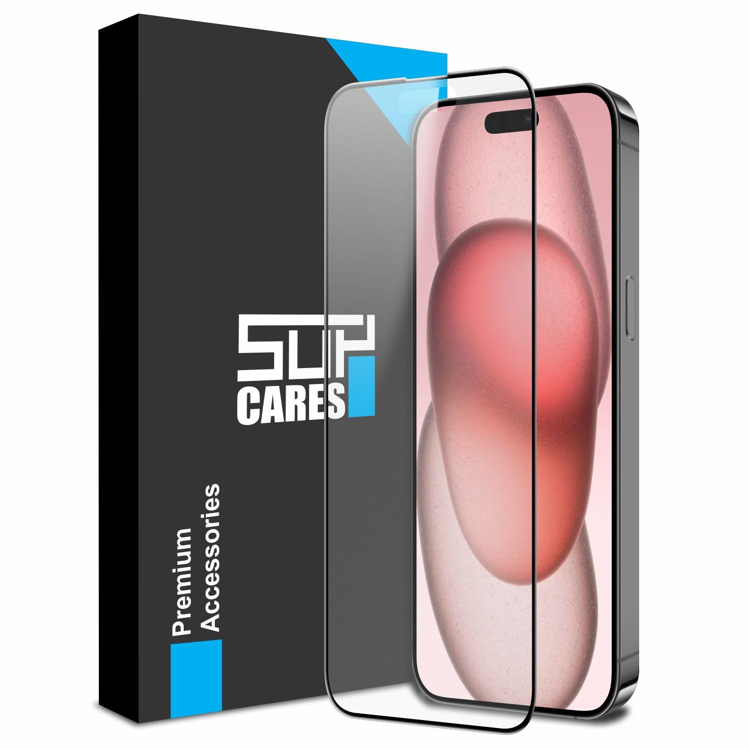 SupCares Edge to Edge Anti Glare Matte Tempered Glass For iPhone 16 and iPhone 15 (6.1 Inch) with Easy Self Installation Kit | Black (B0CJRR9785) Amazon Price History, Amazon Price Tracker