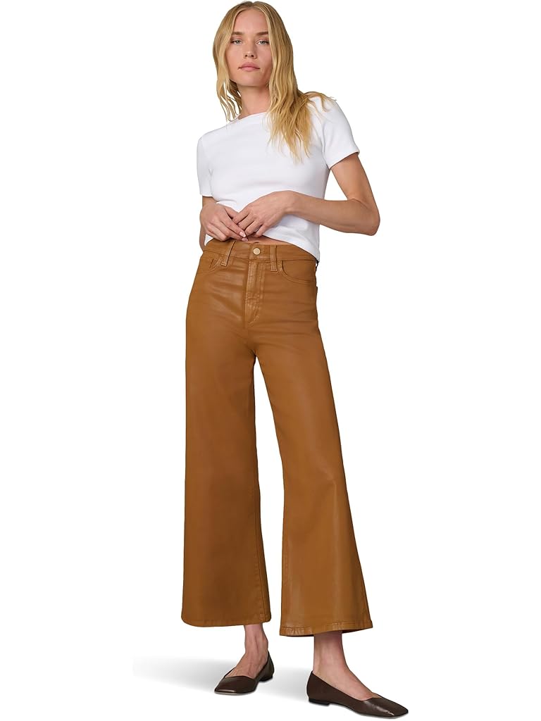 Brown Joe's Jeans The Mia Wide Leg Ankle Coated