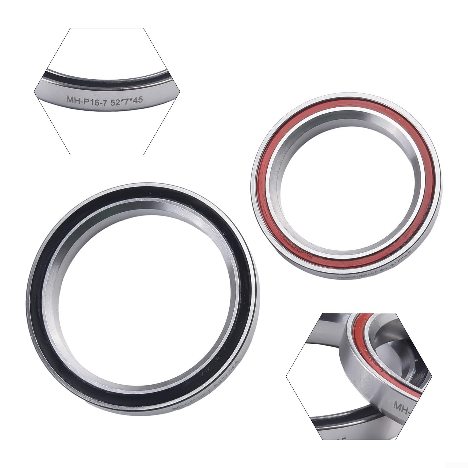 Cuscinetti per sterzo bici per modelli DOGMA F8/F10/GAN/GAN S, MHP08H7 e MHP16, materiale in acciaio, colore argento, prestazioni affidabili