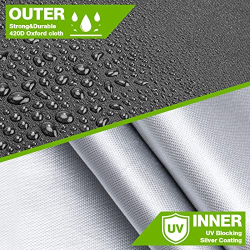 Patio Furniture Cover, 90 Inch Outdoor Patio Table Cover Rectangular Water-Resistant, Heavy Duty Patio Furniture Set Covers For Sectional Sofa And Table Chairs (90 X 65 X 31 Inch) #TOP1