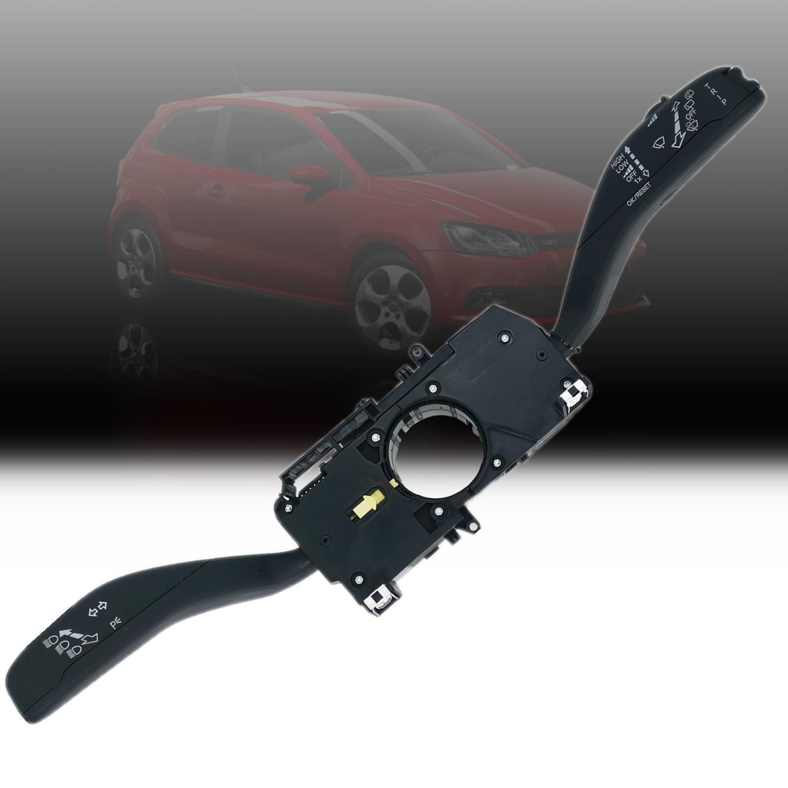 Interrupteur Commodo d’éclairage essuie-glace Commande Clignotants Colonne Direction Convient pour VW Polo 6R 2011-2017 Skoda Fabia 2008-2014 6RD953503M
