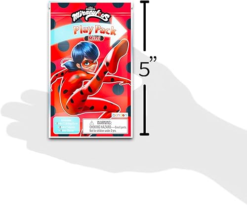 Miniatura 3 de Miraculous Ladybug - Juego de mini recuerdos de fiesta para niños, paquete con 24 paquetes de juego de mariquita milagrosa y gato negro con páginas