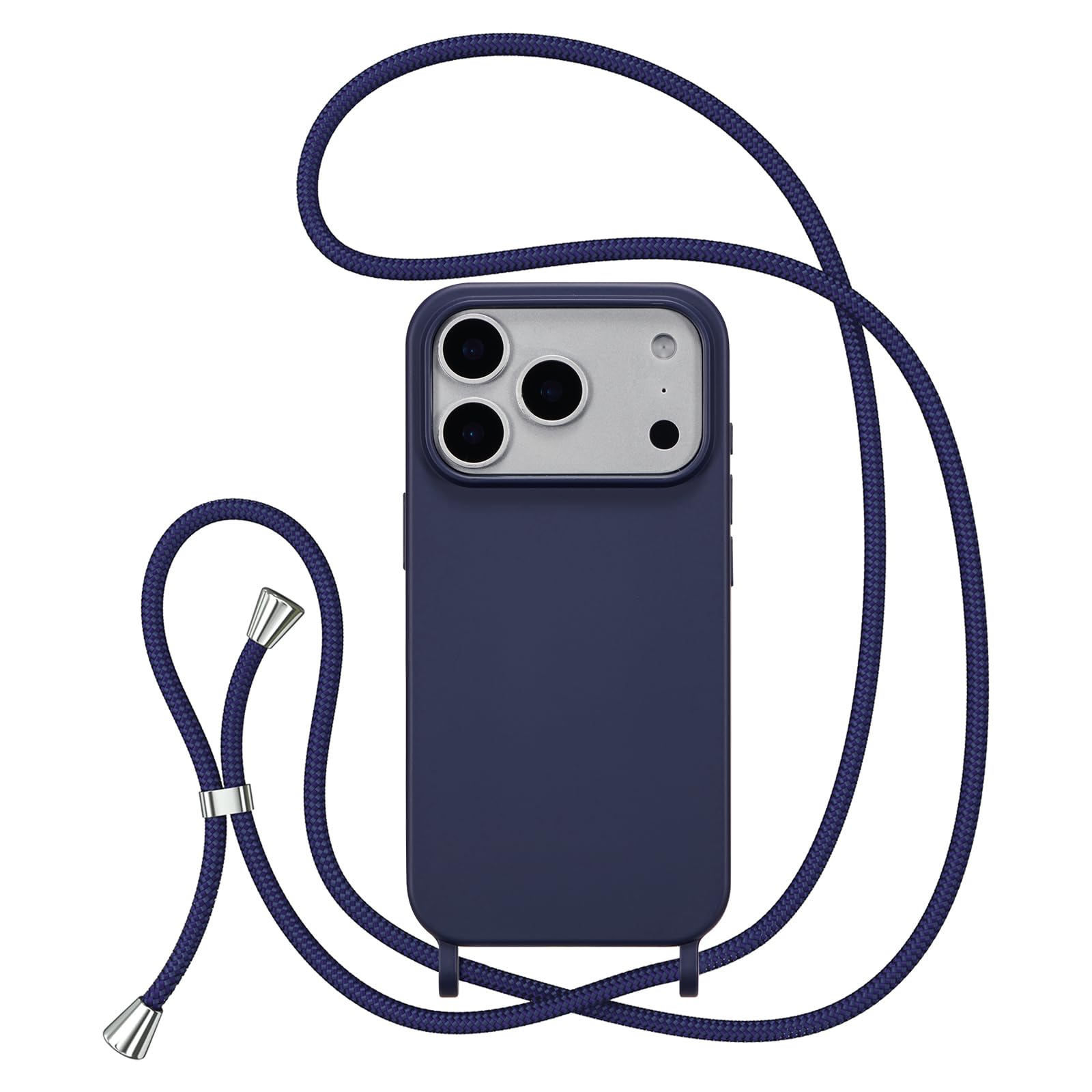 ZTOFERA iPhone 17 Pro Max Crossbody Case, Navy Blue | Premium
