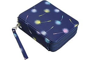 LBXGAP Portable 72-Slot Colored Pencil Case Organizer