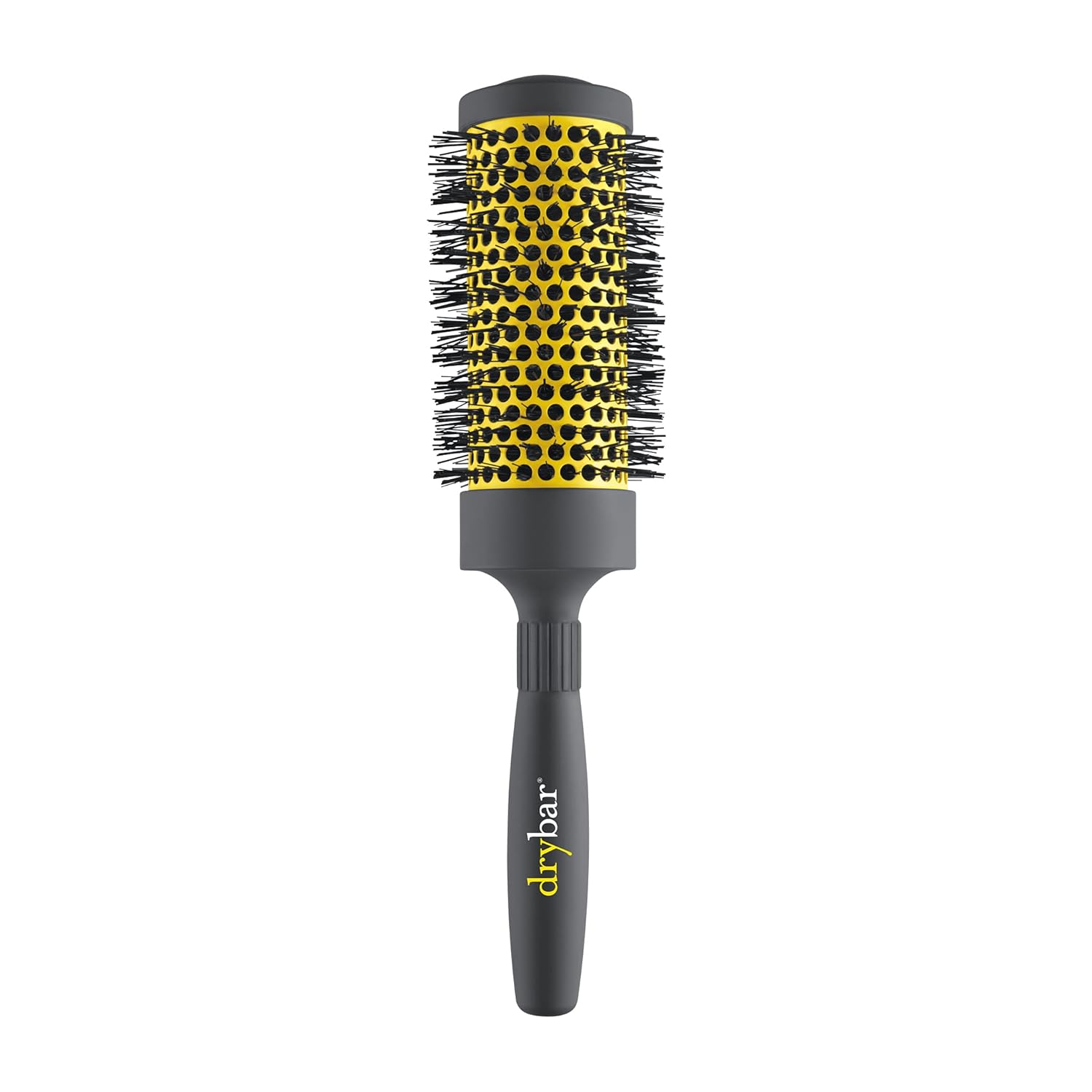 Drybar Full Pint Medium Round Ceramic Brush Grey and Yellow Medium (Pack of 1)