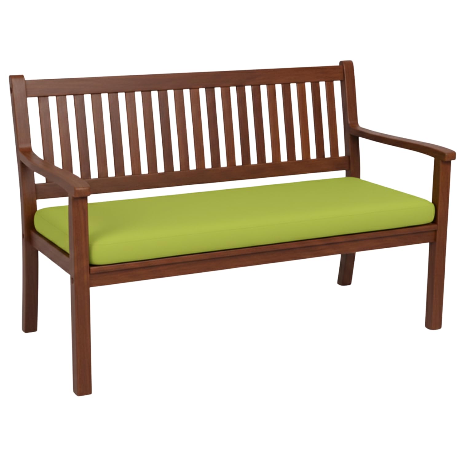 Weavonix Garden Bench Cushion 2, 3 & 4 Seater, 5 cm Thick High Density Foam Seat Pad with Water-Resistant Removable Washable Cover for Outdoor Patio & Window Seat(3 Seater 140 X 45 X 5CM Lime Green)