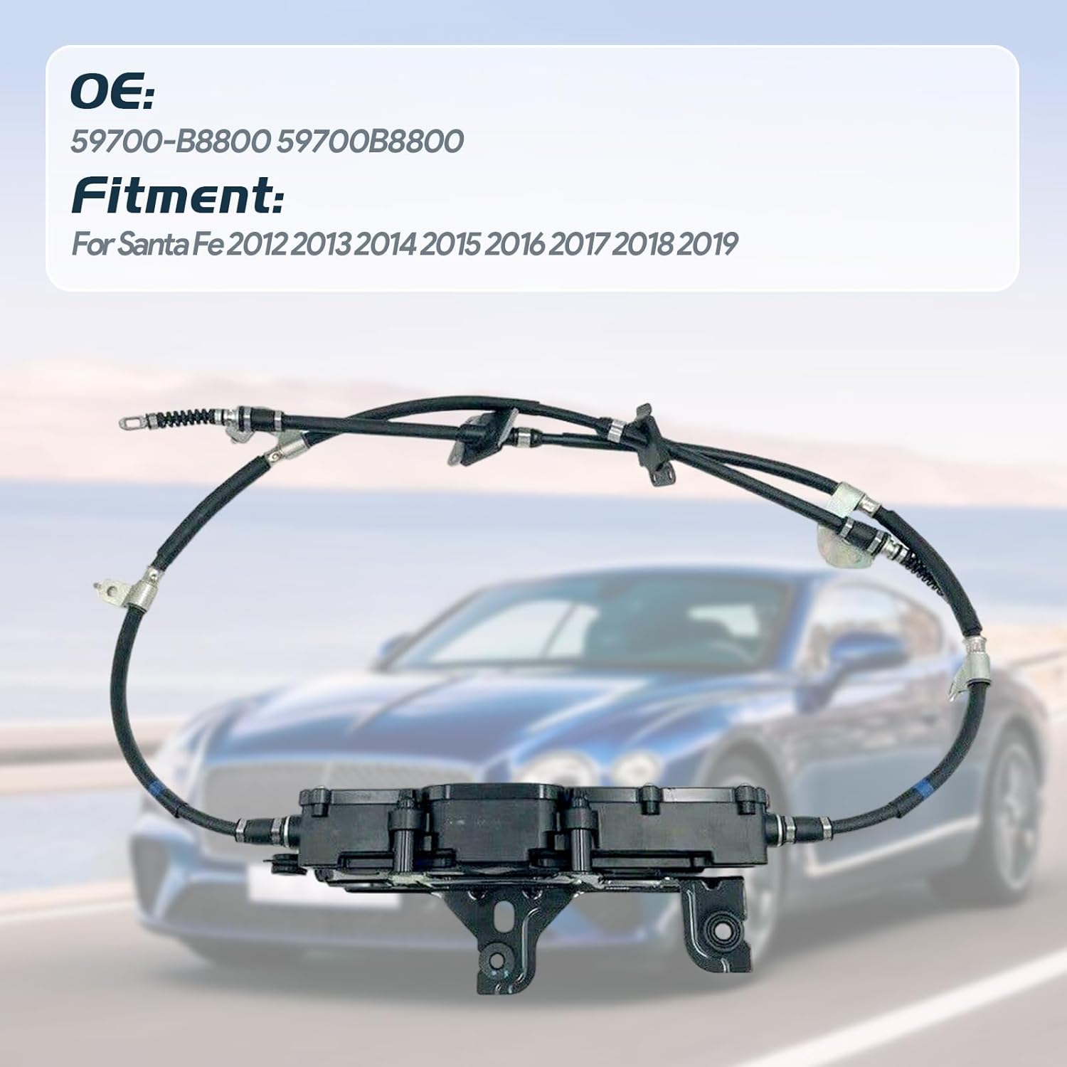 59700-B8800 59700B8800 Parking Brake Assy Electronic, Parking Brake Actuator With Control Unit for Hyundai Santa Fe 2012-2019 Aftermarket Parts 59700B8800 597002W800