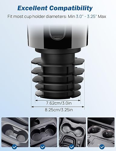 Miniatura 7 de JOYTUTUS Soporte de teléfono para automóvil, soporte de teléfono celular ajustable con cuello de cisne largo para iPhone, Samsung, Google y todos