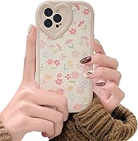 Vista 1 de Ownest Funda compatible con iPhone 12 Pro Max con bonito patrón floral de flores para mujeres y niñas, funda de silicona suave con protección