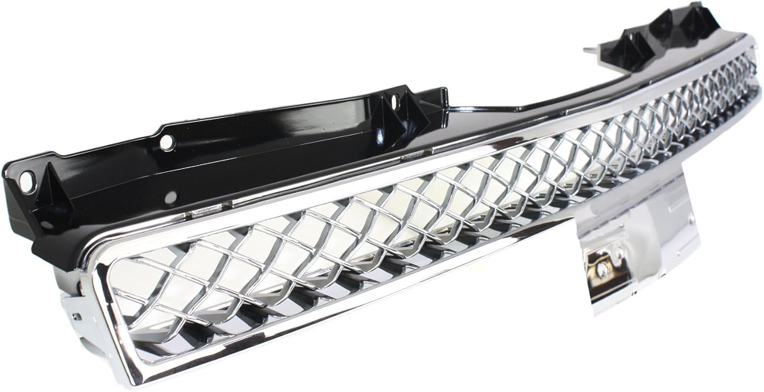 Garage-Pro Grille Assembly Compatible with 2007-2014 Chevrolet Tahoe, Chevrolet Suburban 1500, Fits 2007-2013 Chevrolet Avalanche Chrome Shell with Painted Gray (Platinum) Insert