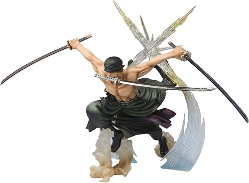 TAMASHII NATIONS Bandai Figuarts Zero Roronoa Zoro Battle Version Rengoku Onigiri Figura de acción
