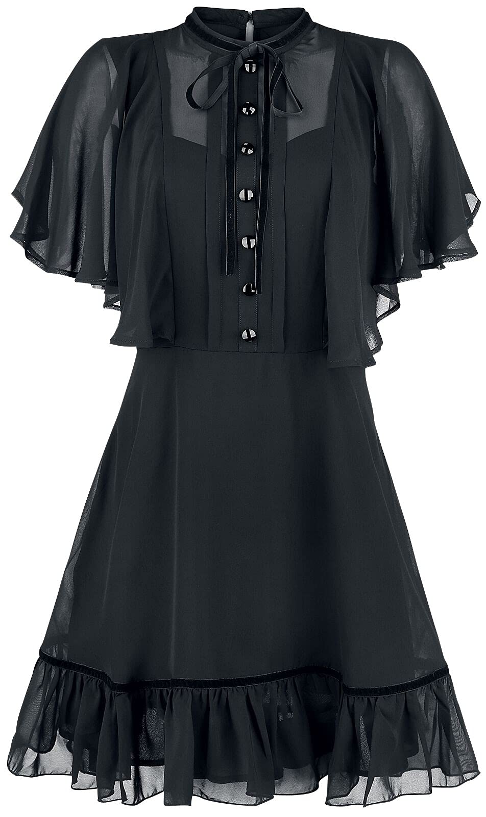 Hell Bunny Unisex Black Imperia Dress