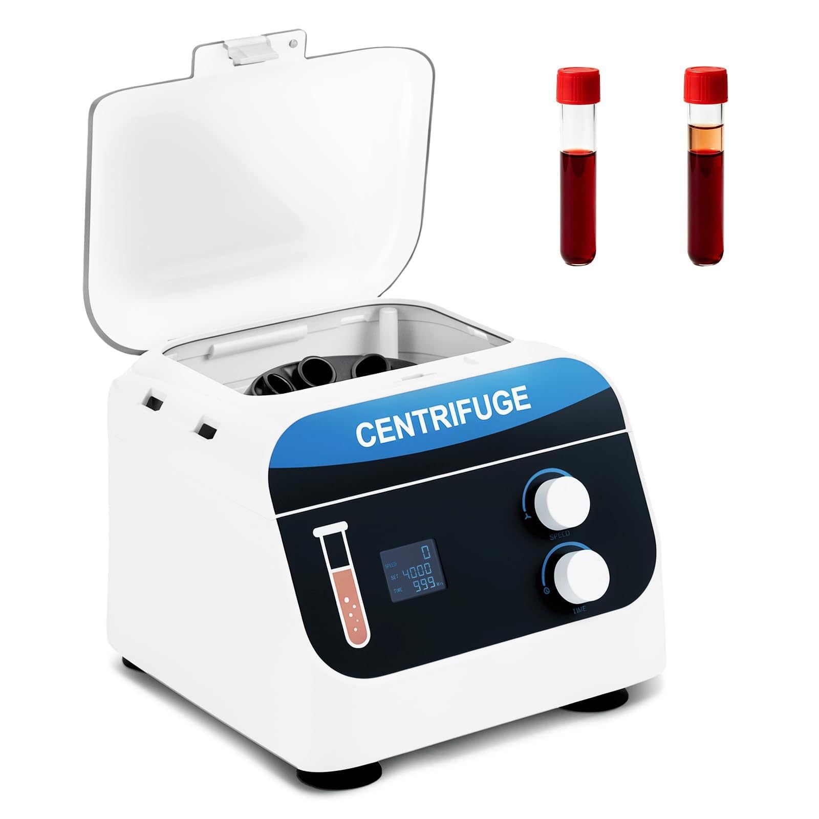 YUCHENGTECH Centrifugeuse de Laboratoire 20mlx6 0-4000 tr/min 0-999 Min | Centrifugeuse de Paillasse Électrique Centrifugeuse à Basse Vitesse 1920xg Compatible avec les Tubes Centrifuger de 5/7/10ml