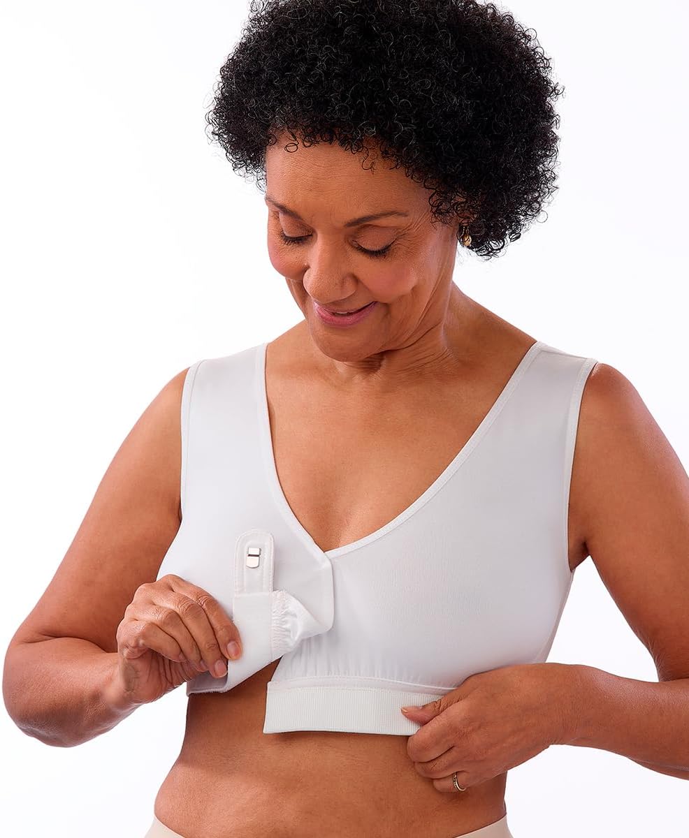 Silverts Front Closure Bra - Comfortable Adaptive Front Clasp Bra for Elderly - Wide Straps, Underwire & Padding Free - Image 5