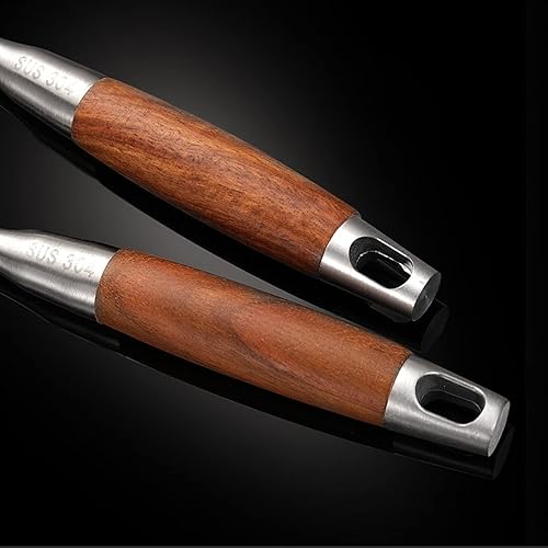 Miniatura 5 de Dicunoy Juego de utensilios de cocina de acero inoxidable 304 de 7 piezas, cuchara ranurada, cucharón de sopa, girador ranurado, volteador sólido,