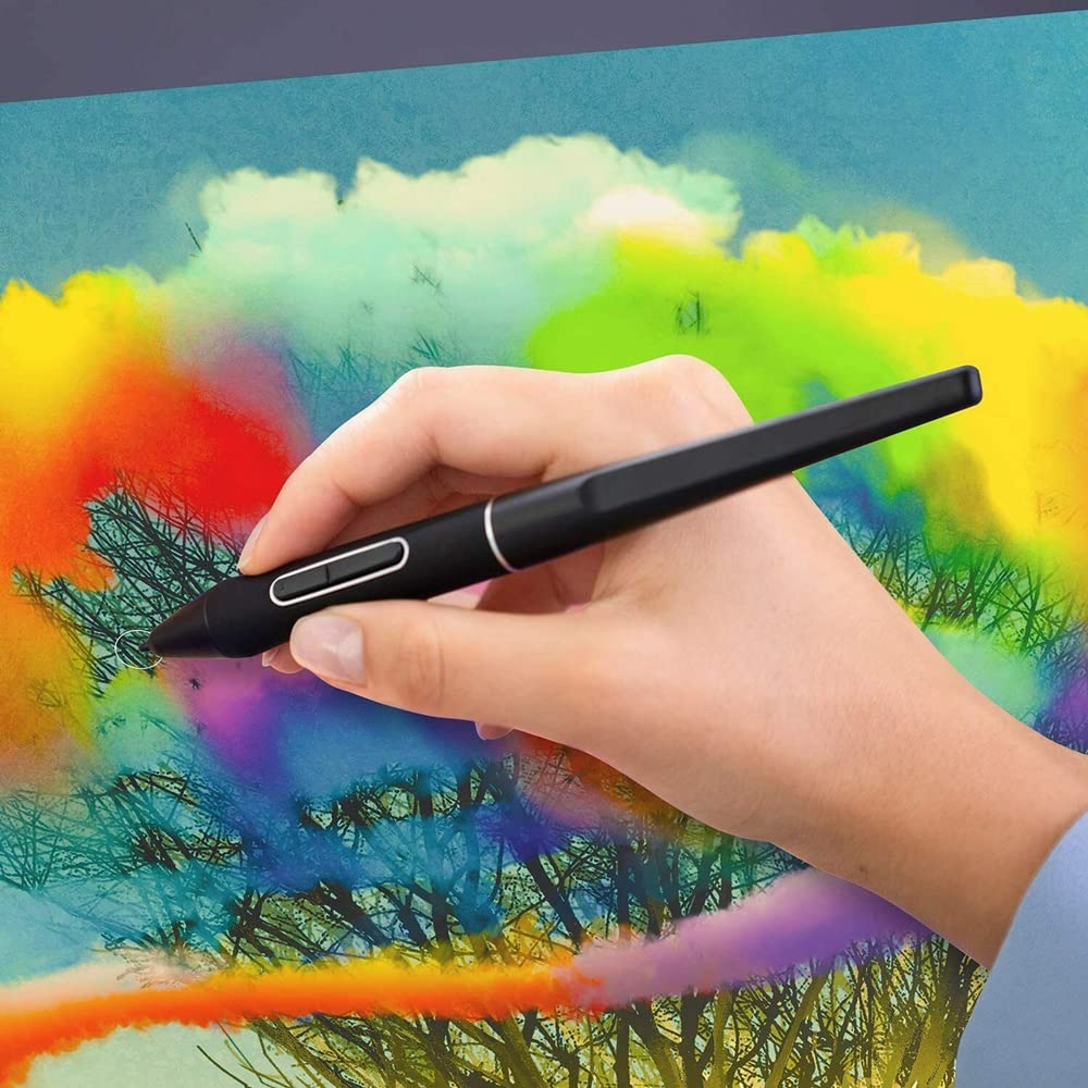 PW517 Stylet sans Pile Compatible avec Kamvas 13/Kamvas 22/Kamvas 22 Plus/Kamvas Pro 24, 8192 Niveaux Stylet Numérique pour Tablette Graphique avec 2 Clés Express