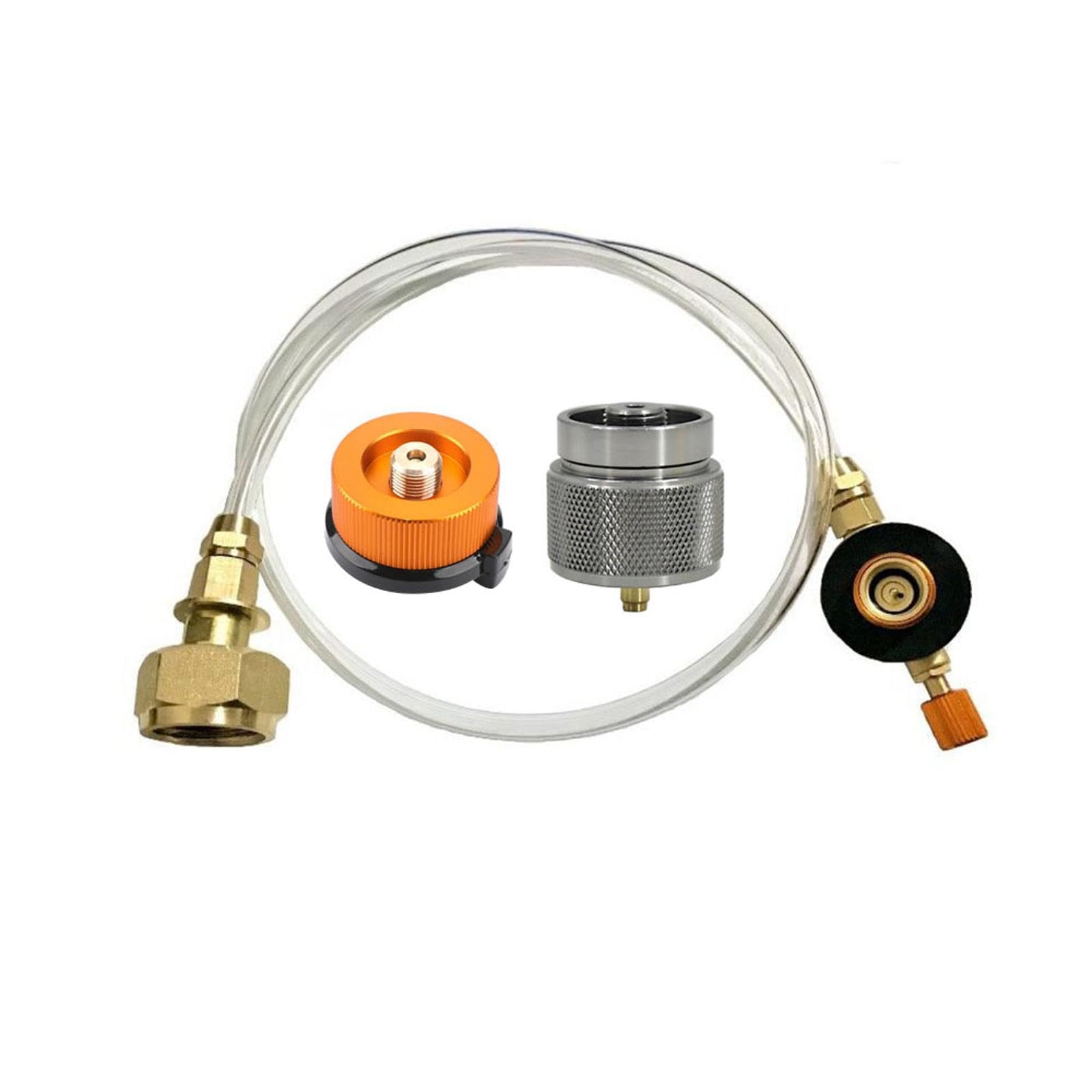 Gas Adapter Extension Hose EN417 Lindal Valve Output for Outdoor Camping Picnic