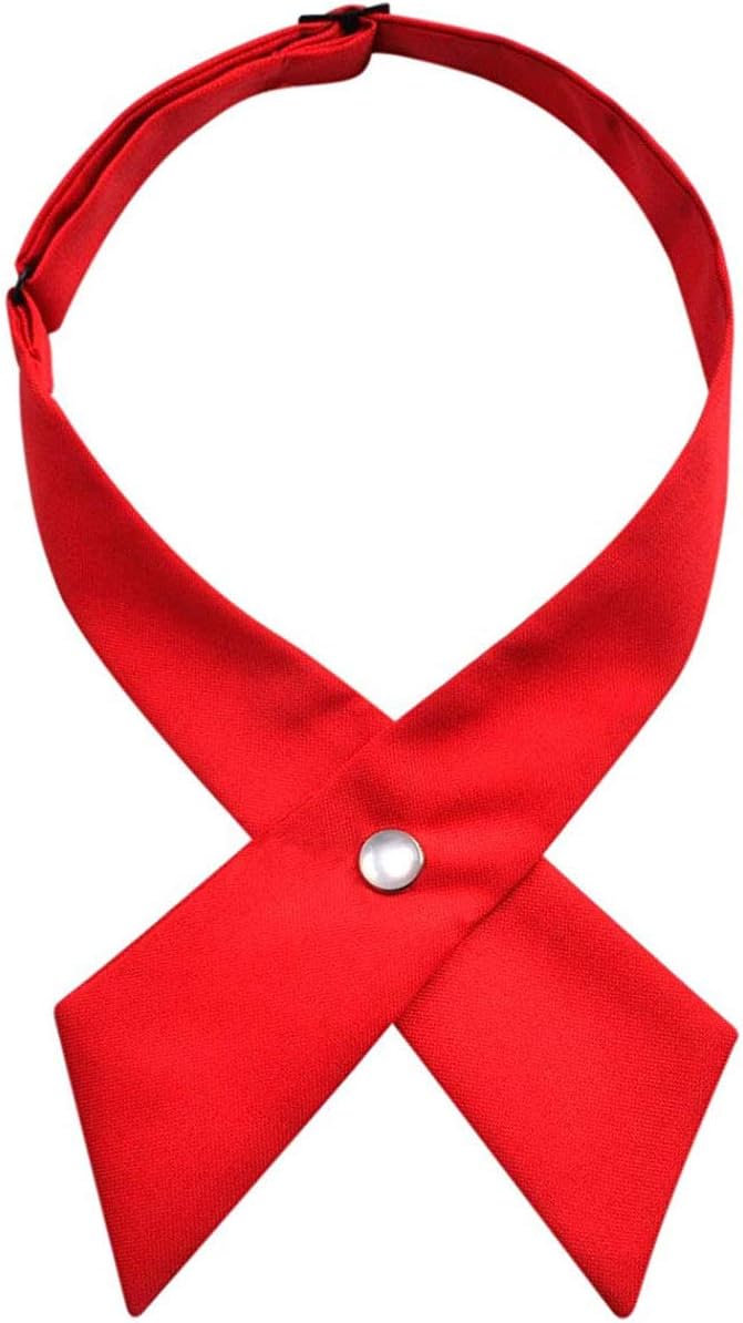 Adjustable Criss-Cross Bowtie School Uniform Pre Tied Bows for Women/Girls