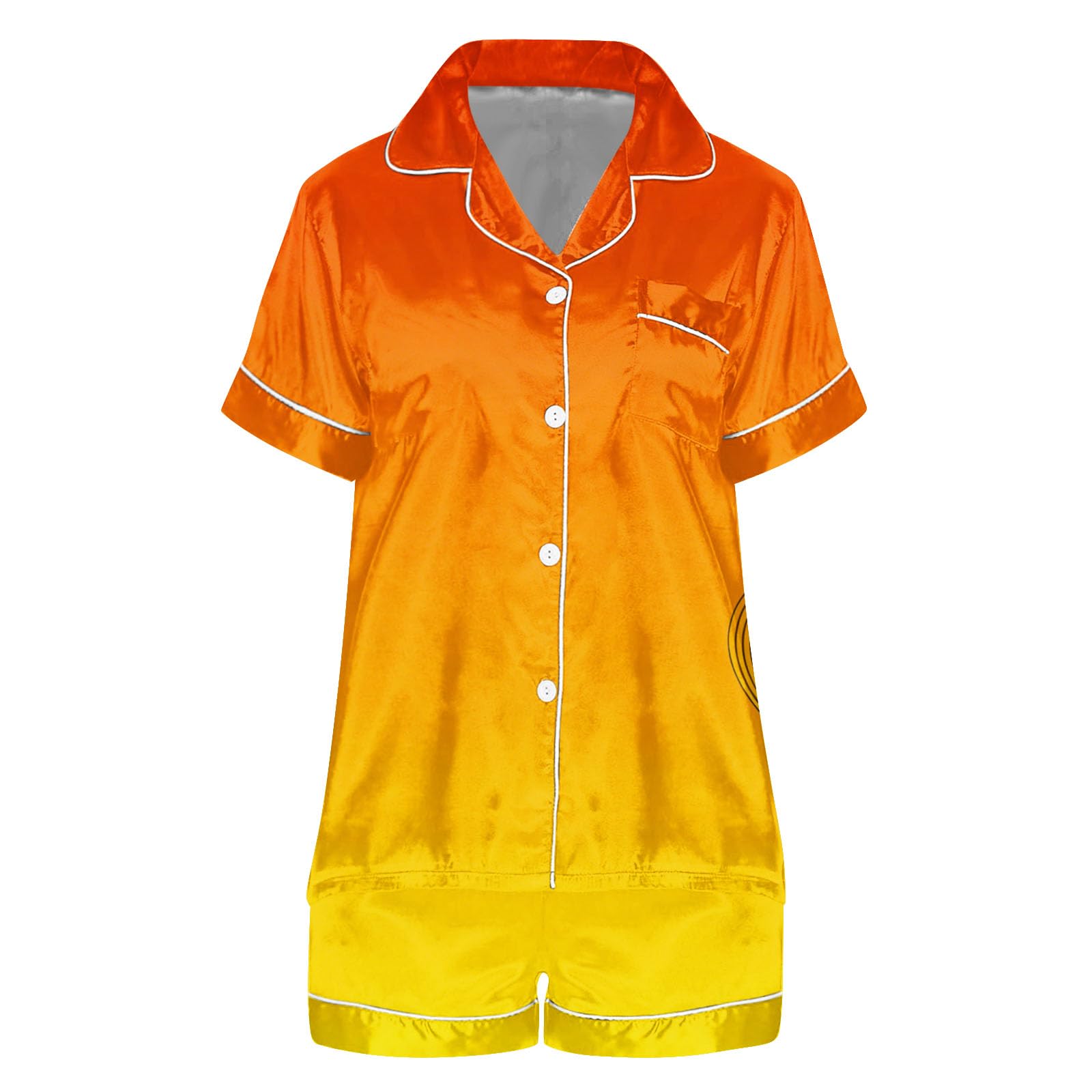 Pijama Mujer Manga Corta Verano Corto Pijama Ropa De Dormir Conjuntopantalon Mujer veranoHolgado y cmodo