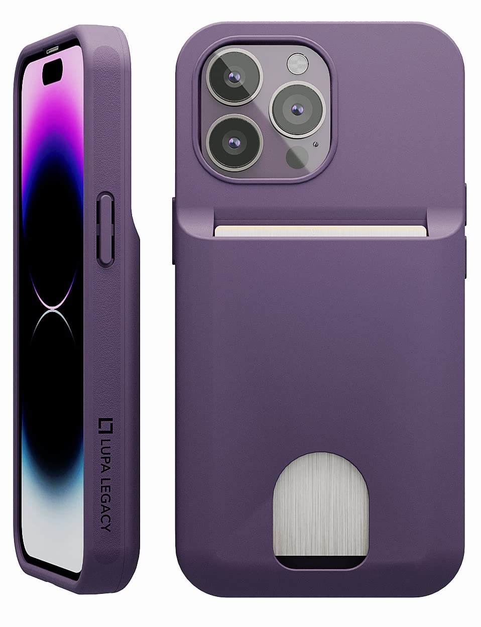 Compatible with iPhone 14 Pro Max Case Wallet for Women and Men, Case with Card Holder [Protective & Shockproof] for Apple 14 Pro Max (6.7”)[3 Credit Cards] i-Phone Cover, Purple Passion