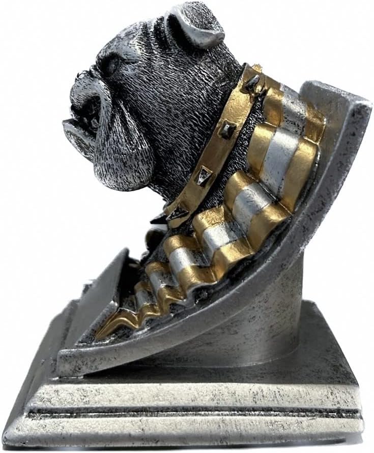 Bulldog Mascot Trophy with 3 Lines of Custom Text