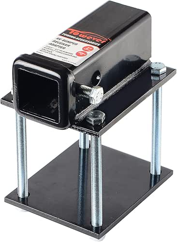 83801 Towever RV Bumper Hitch Receiver 2 inches Adapter for