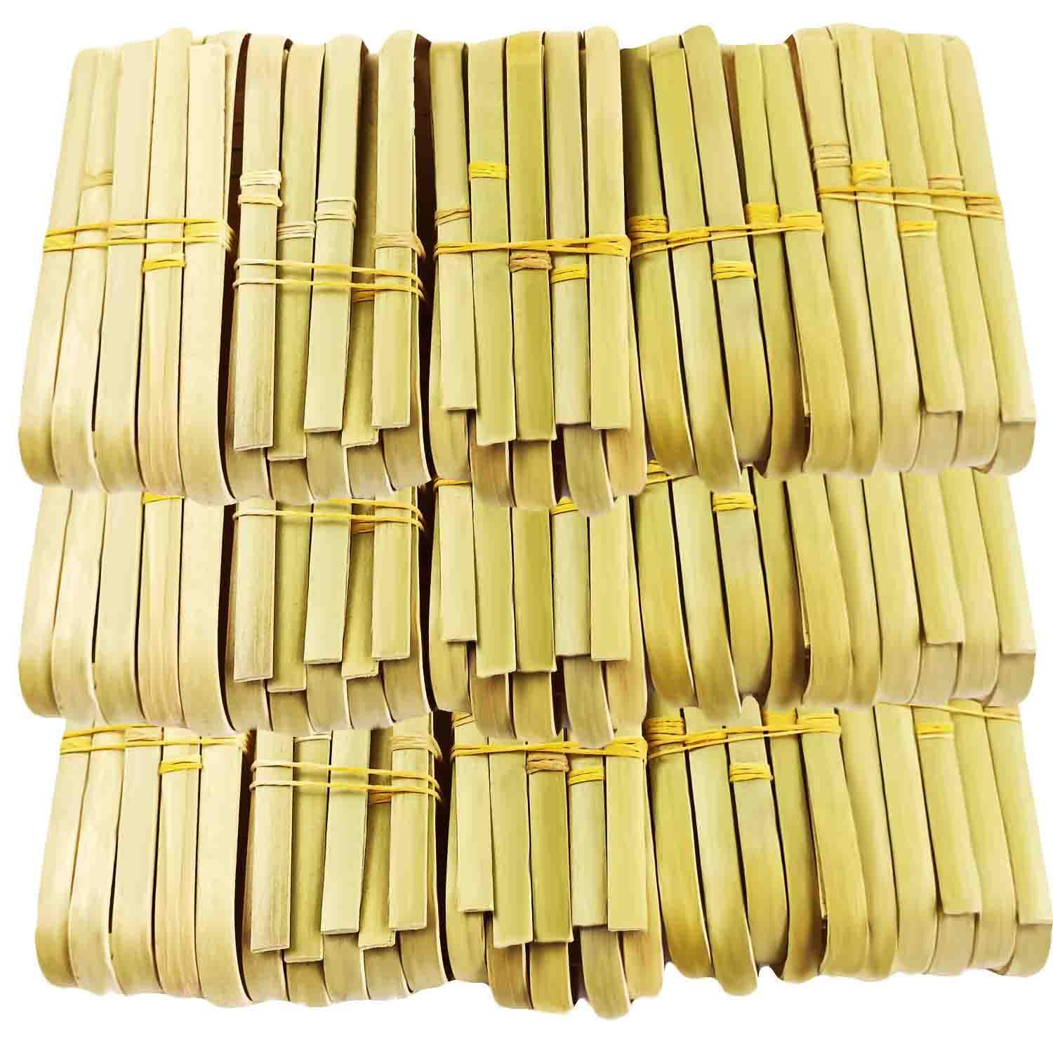 HJJKKH Mini Bamboo Tongs, Small Disposable Natural Cake Tongs, Cooking Utensils Natural Toast Tongs for Toaster Serving Food Natural Green Catering Buffet Home (3.9 inches, 100, Count)