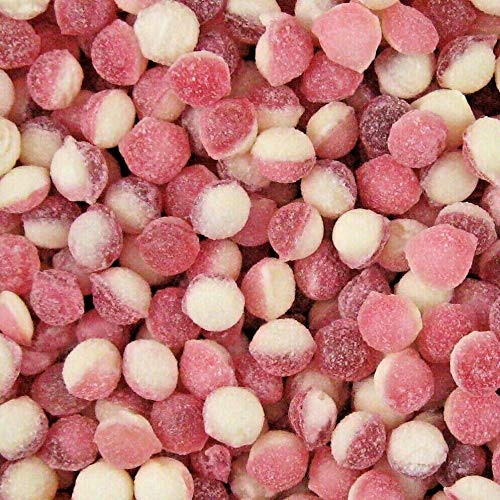 Strawberry & Cream Pips Retro Sweet Shop Jar By The Gourmet Sweet Company