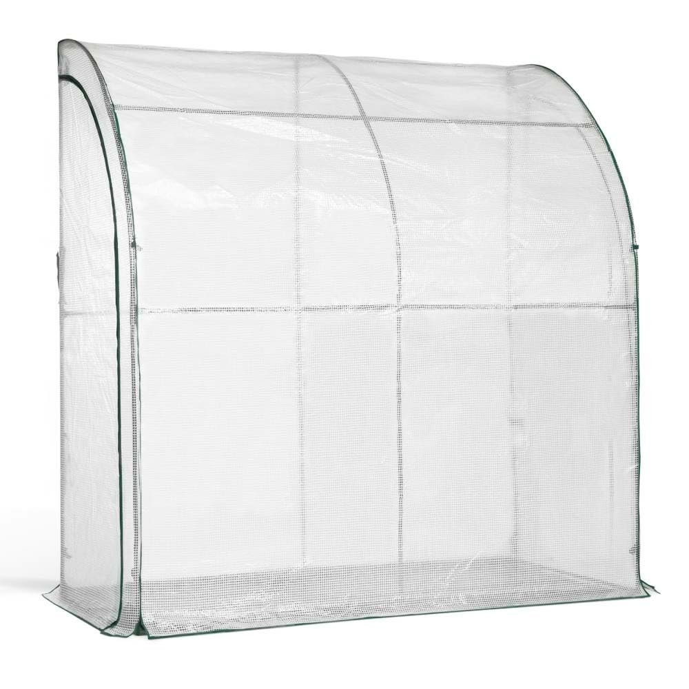 TERRE JARDIN Serre de Jardin 4 Saisons - Serre d'Hivernage Bâche Imperméable Renforcée - Anti-intempéries et UV - Structure en Acier Robuste - Légumes Plantes - 200 x 100 x 200 - Transparent