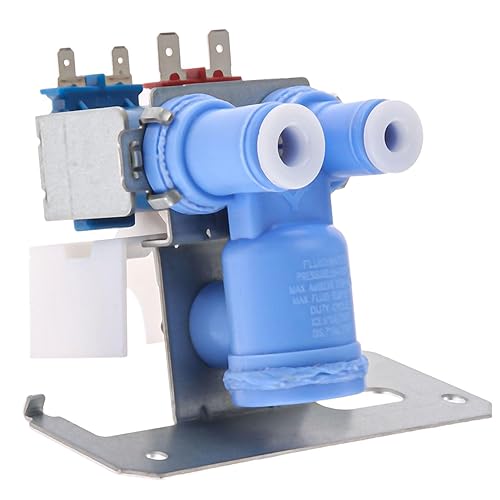 WR57X10051 Válvula de entrada de agua para refrigerador, compatible con refrigerador GE Hotpoint Ken-More - Reemplaza AP3672839 WR02X10105 WR2X10105