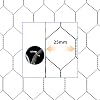 Chicken Netting Wire Mesh Roll, 60cm x 5m Galvanized Hexagonal Chicken Wire Mesh Garden Netting for Home Crafts Projects, Vegetables Protection, 25mm Hole, Easy to Cut (Galvanized Silver)