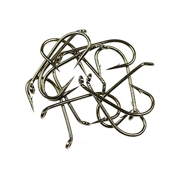 Amazon.co.jp: 釣り針, サイズ 10 12 14 16 18 20 標準ニンフ