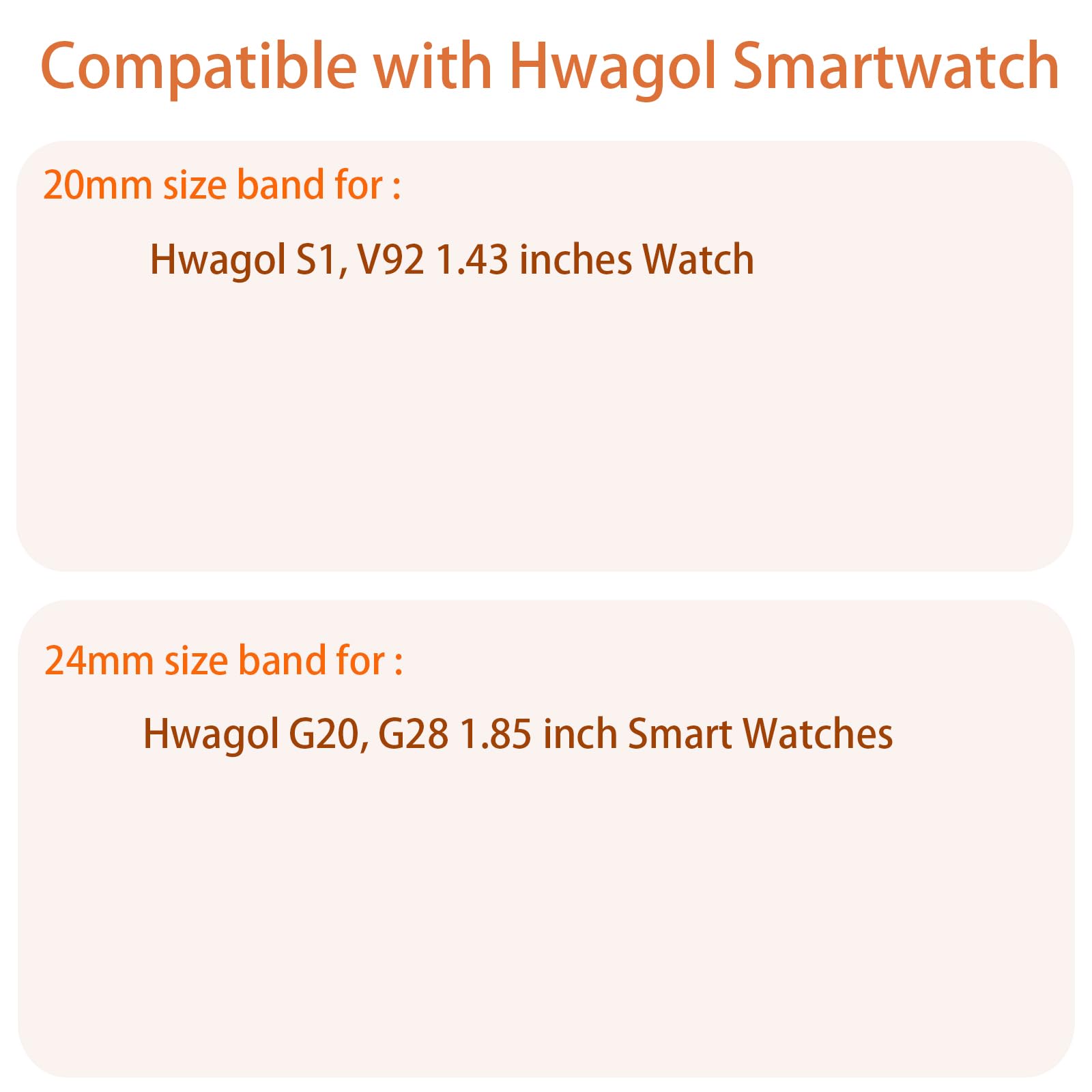 Compatible for Hwagol Smart Watches Bands, Silicone Sport Strap Watchband Compatible for Hwagol S1, V92 1.43 inches, G20, G28 1.85inch Smart Watches (Green, 20mm size band)