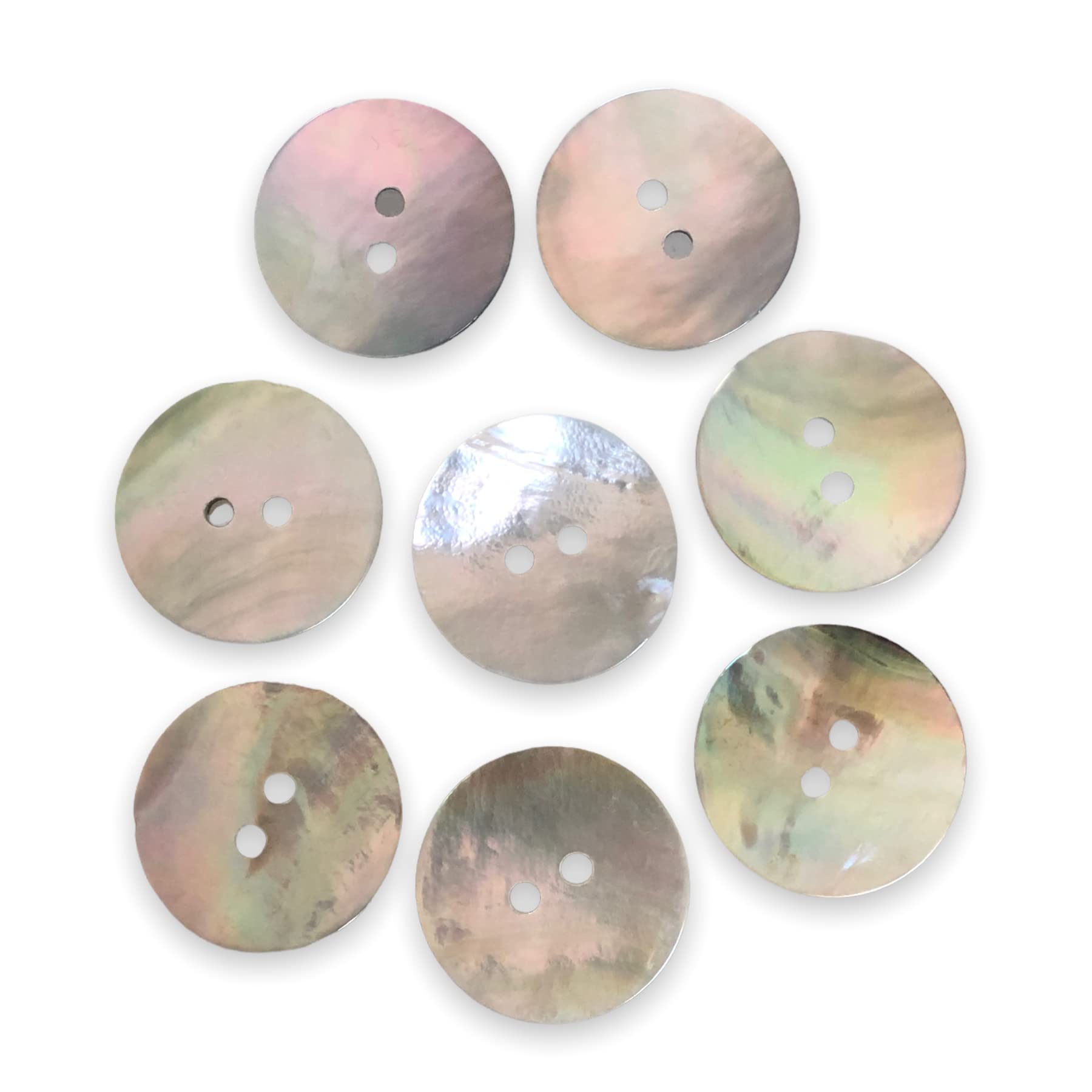 Natural Shell Sewing Button Sewing Craft Buttons 23mm 8Pcs