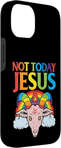 Miniatura 6 de iPhone 11 Today Not Jesus Satan Goat Satanic Rainbow Satanismo Estuche de regalo