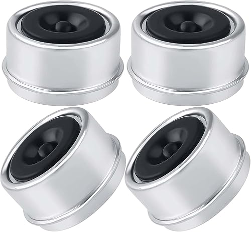 Tapón de grasa para eje de remolque, 4 unidades, tapa de grasa para eje de remolque, tapa de polvo de eje de remolque de 2.72 pulgadas, tapa de