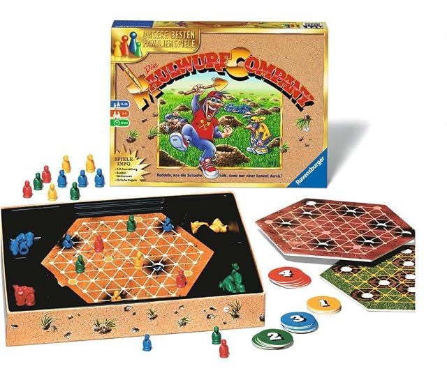 Foto 2 de 8 de Ravensburger 26423 - Die Maulwurf Company: Juego Familiar para Adultos y niños a Partir de 8 años, Ideal…