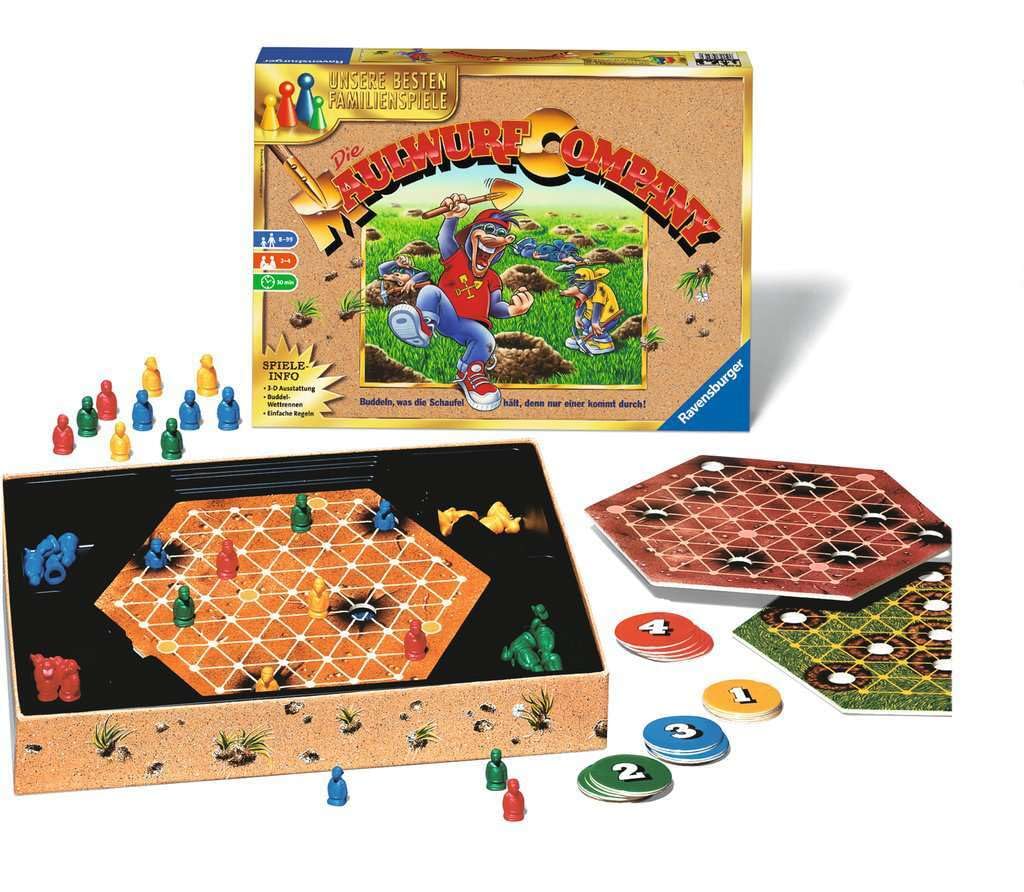 Ravensburger The Maulwurf Company Gra Planszowa, Wielokolorowy, Od 8 lat