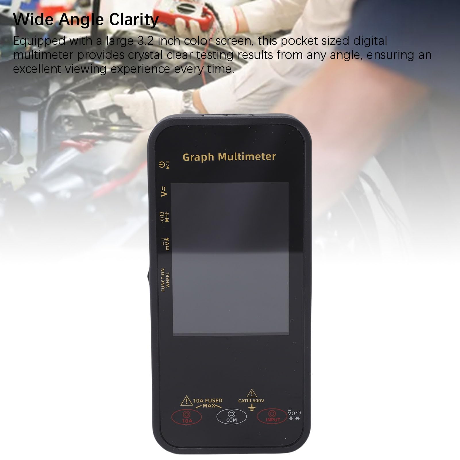 Smart Digital Digital Multimetro Auto Ranging Volt METTRO con 20000 Conteggi Modalità di Registrazione dei Dati di Risoluzione per il Mining per Uso Professionale