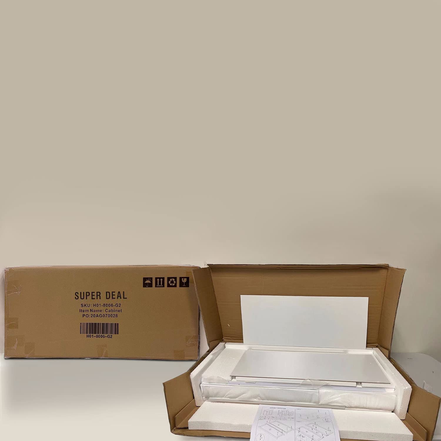 Buy SUPER DEAL Modern Bathroom Floor Storage with Adjustable