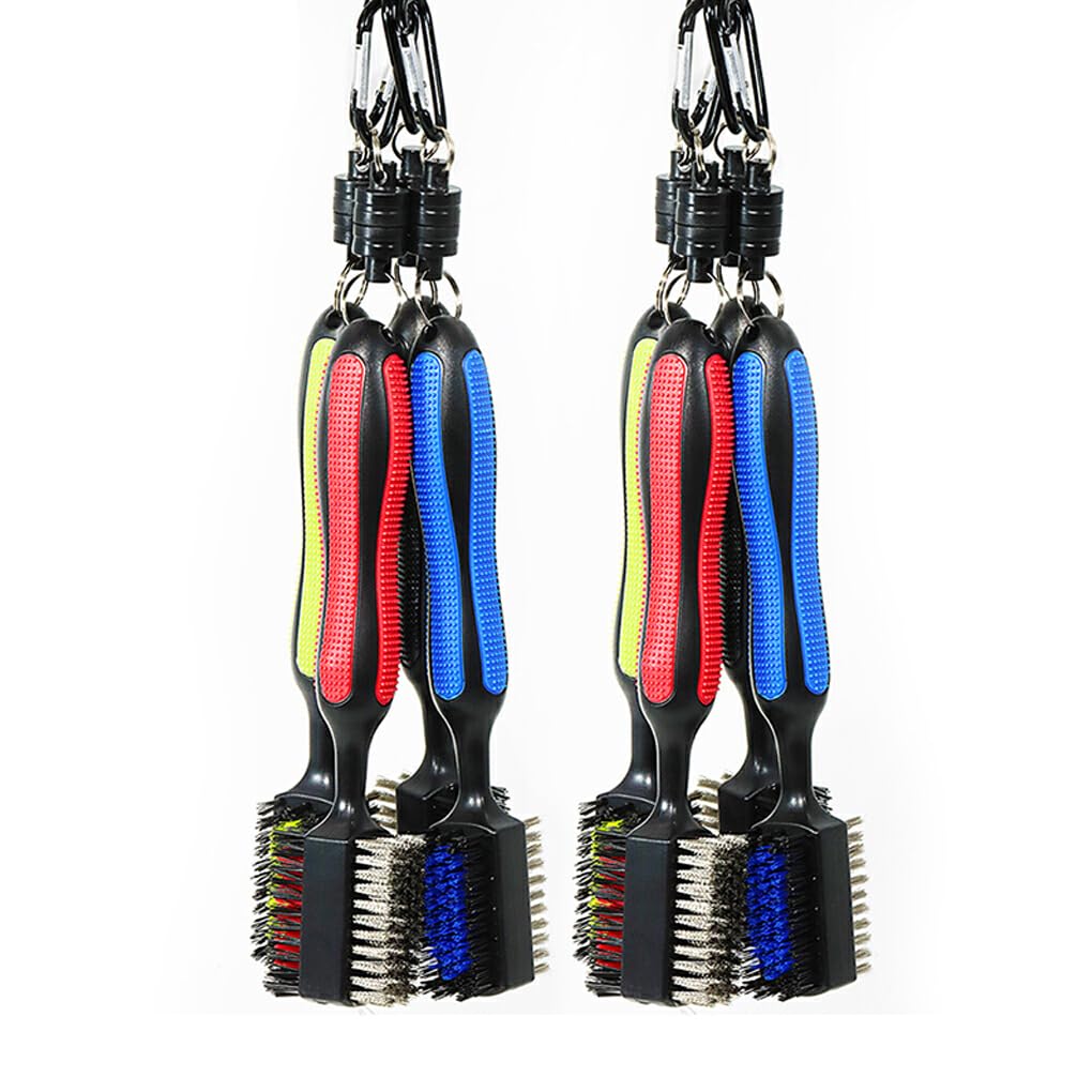 BEALIFE Cepillo de Limpieza de Palos de Golf, Herramienta de Mantenimiento de Manchas de Eje de Golf Reutilizable portátil Antideslizante con Punta de Ranura para Deportes al Aire Libre, Genial