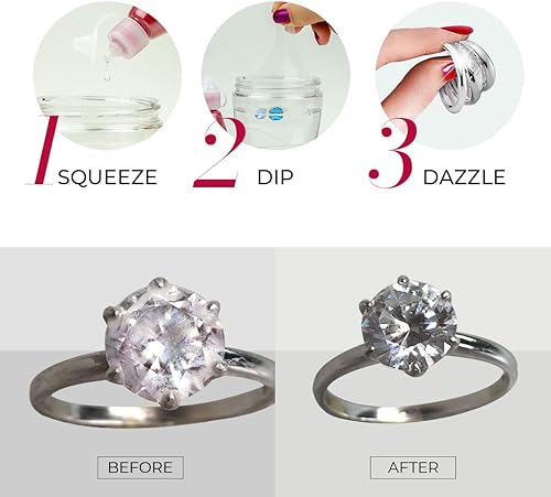 Miniatura 4 de CONNOISSEURS Dazzle Drops, solución limpiadora de joyas, 1 onza