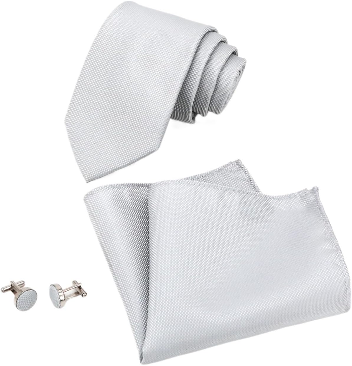 Men's Tie Handkerchief Cufflink 3-piece Set Plaid Business