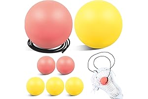 Lacrosse Training Ball Practice Lacrosse Balls with Rope Lacrosse Training Equipment Lacrosse...