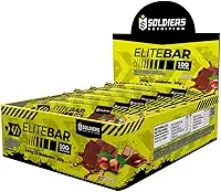Elitebar 30g Barra De Proteína CX 12 UN - Soldiers Nutrition Chocolate C/Avelã