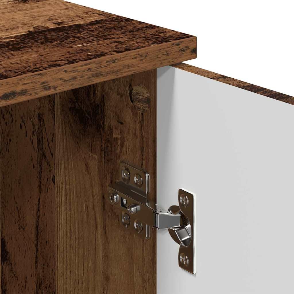 vidaXL Badezimmerschrank Altholz 30 x 31,5 x 61 cm