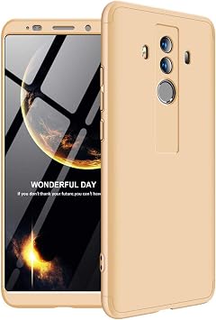 Microsonic Huawei Mate 10 Pro i in K l f Double Dip 360 Protective Gold [Mate 10 Pro ile Uyumlu K l f - Gold]