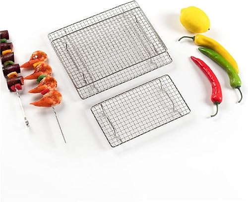Miniatura 7 de Rejilla de enfriamiento de acero inoxidable 304 versátil para hornear, resistente al calor, a prueba de óxido, parrilla resistente de 9 "* 4.9"