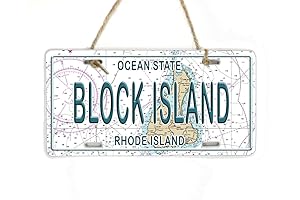 Block Island RI License Plate Wall Art Souvenir Ornament
